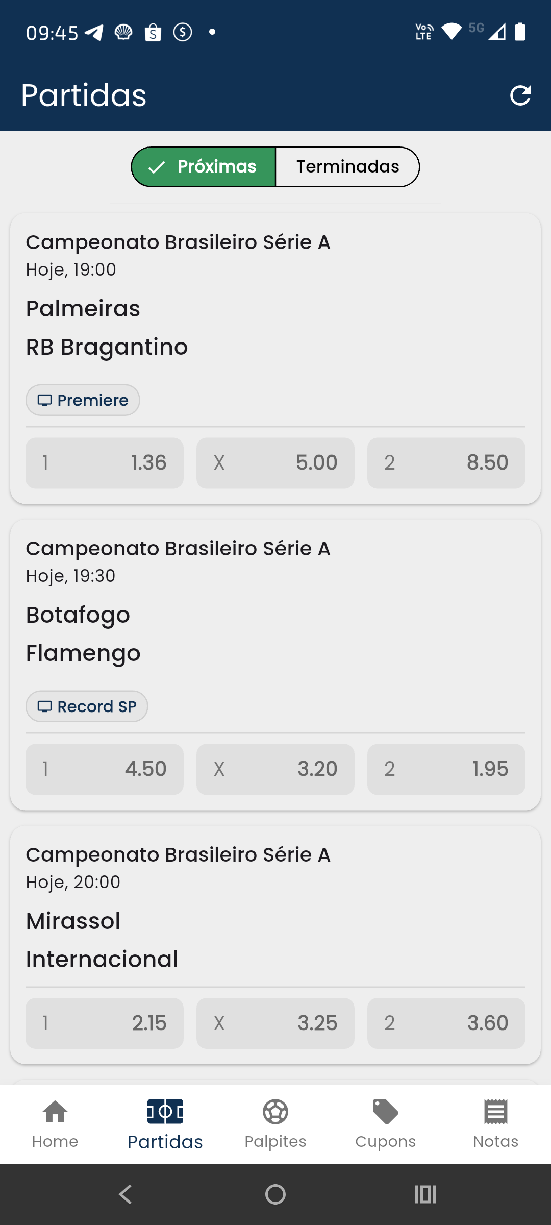 Lista de partidas do Brasil